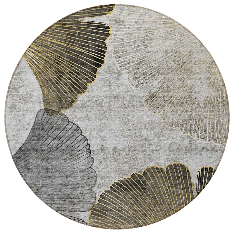 HomeRoots Floral Transitional Rectangle Outdoor Rug