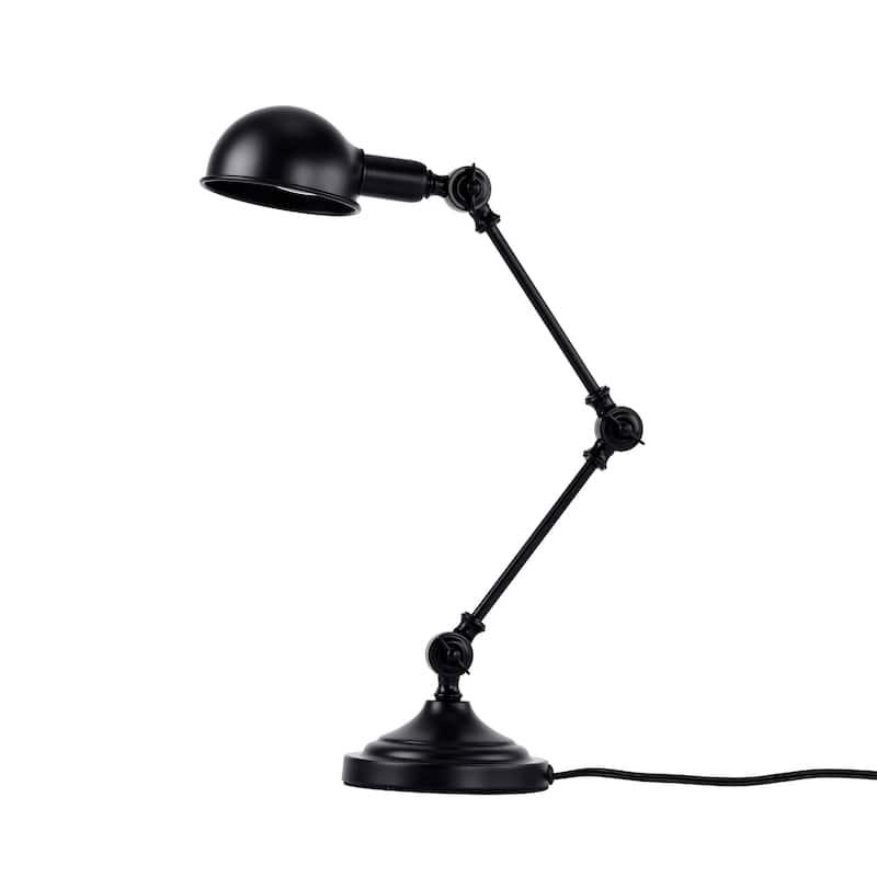 Pauh Black 3-Joint Articulated Reading Desk Lamp