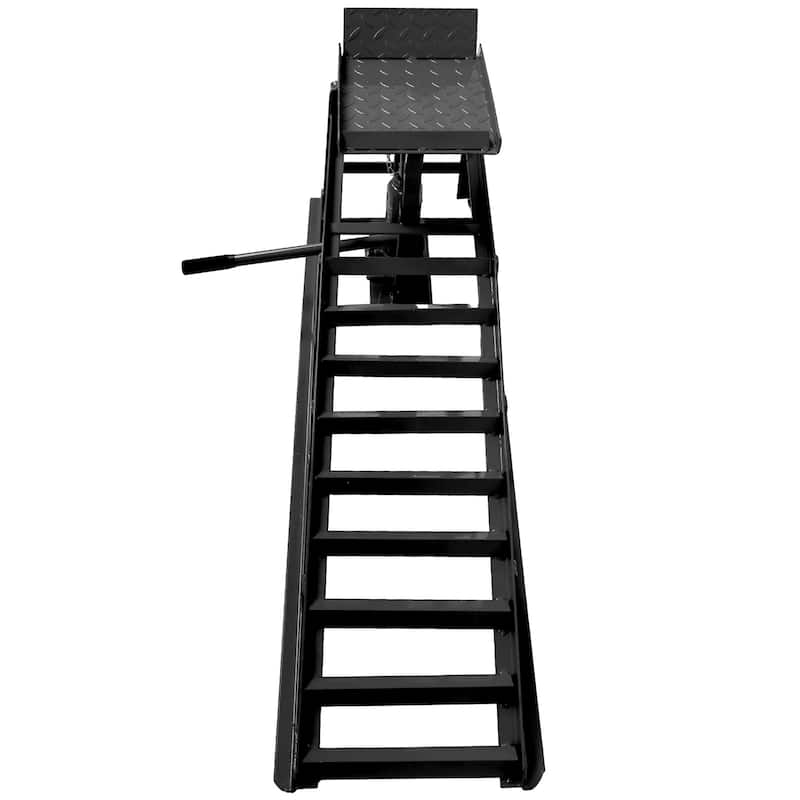 Auto Car Truck Service Ramps Lifts, Garage Car Lift Hydraulic Ramps Black 5 Ton, Hydraulic Lift Repair Frame Lift(2 Pack)