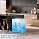 preview thumbnail 2 of 14, 1.8 Cu.Ft Chest Freezer with Removable Basket, Bottom Drain, 7-Level Thermostat, Freestanding Design for Home and Apartment