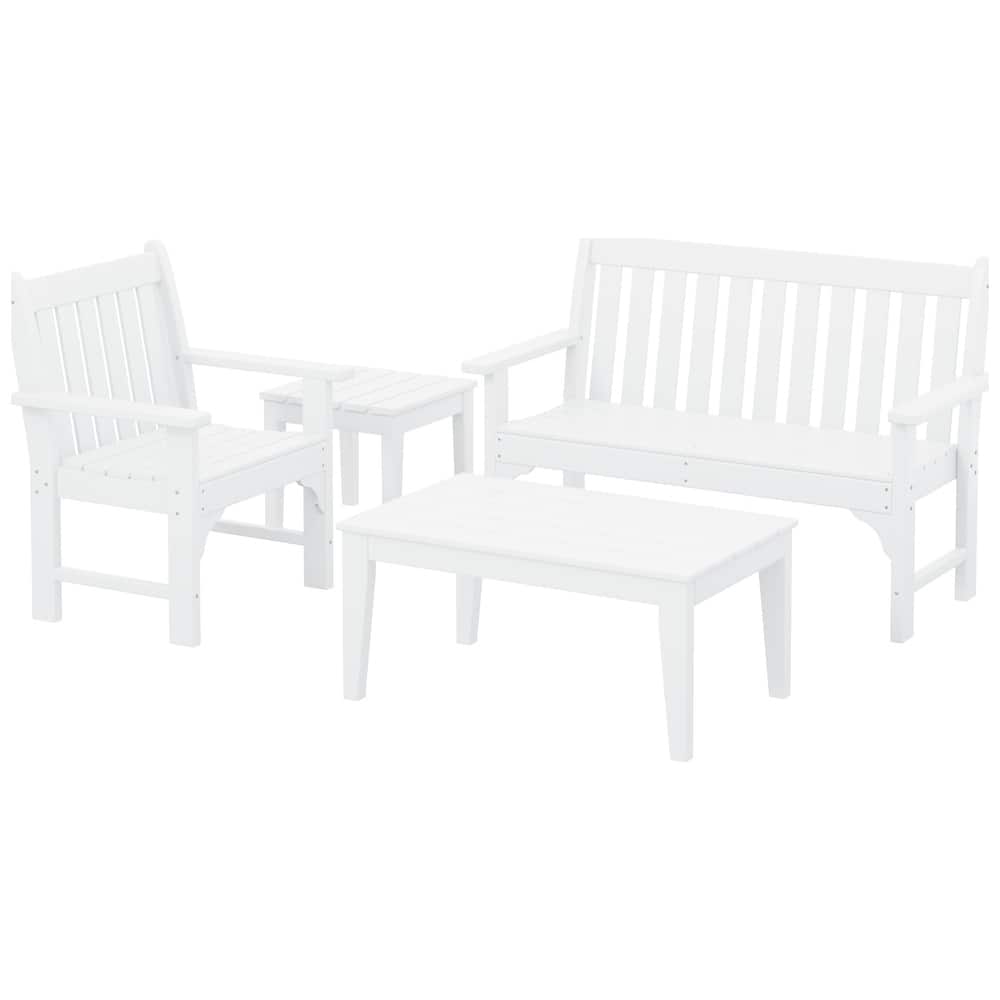 Laguna poly Garden Chair 4-Piece Porch Set