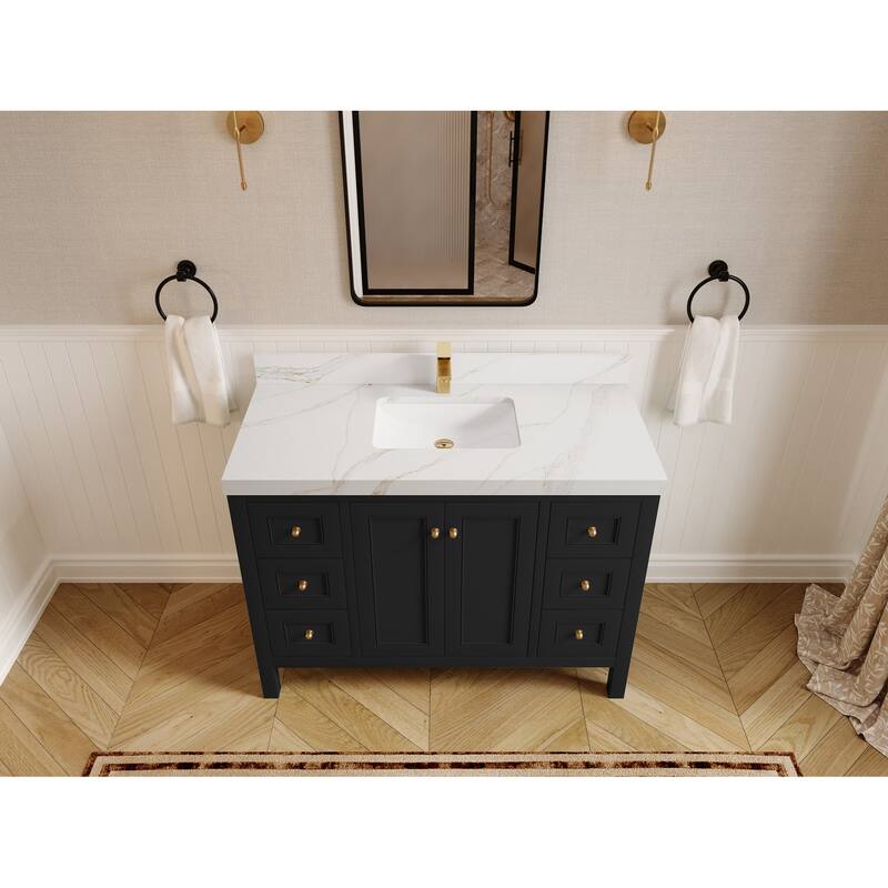 Willow Collections 48 in. W x 22 in. D Nashville Single Sink Bathroom Vanity with Countertop