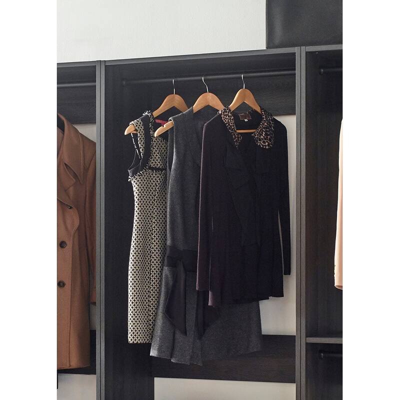 Prosper Gray Freestanding Walk in Wood Closet System