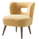 preview thumbnail 11 of 34, Dulcinea Ullna Lambskin Sherpa Upholstery Accent Chair by HULALA HOME