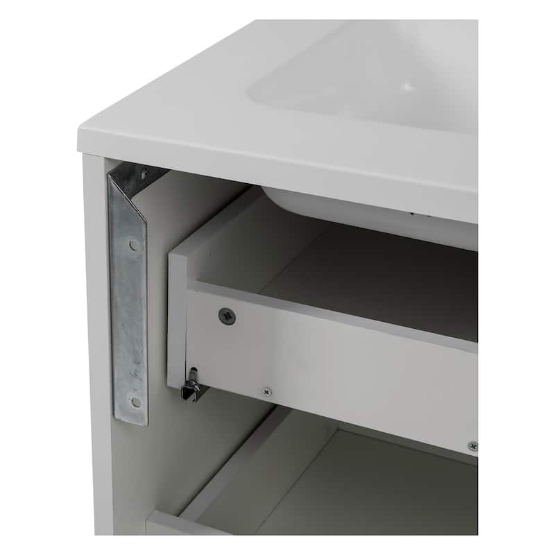 Modern Wall-Mounted Bathroom Vanity with Washbasin | Comfort Collection Omega Collection 32"