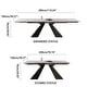 preview thumbnail 8 of 26, 110.23'' Extendable Rectangular Sintered Stone Dining Table For 8 -10 People