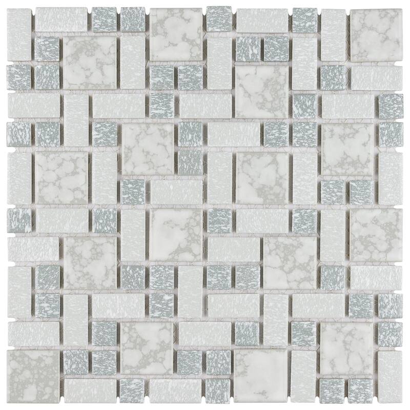 Merola Tile University Light Grey 11-3/4" x 11-3/4" Porcelain Floor and Wall Tile