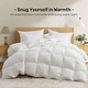 preview thumbnail 8 of 11, Lightweight to Heavyweight Premium White Goose Down Comforter Duvet Insert