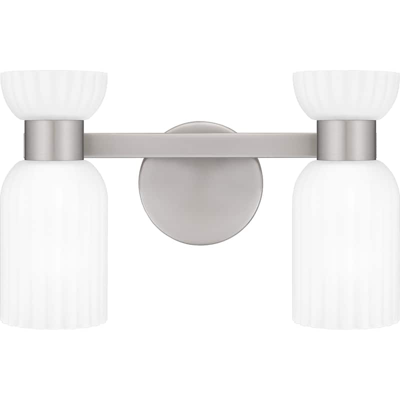 Rembrandt 2-Light Brushed Nickel Vanity Light
