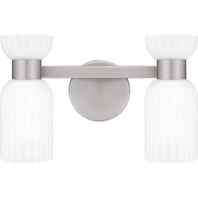 Rembrandt 2-Light Brushed Nickel Vanity Light