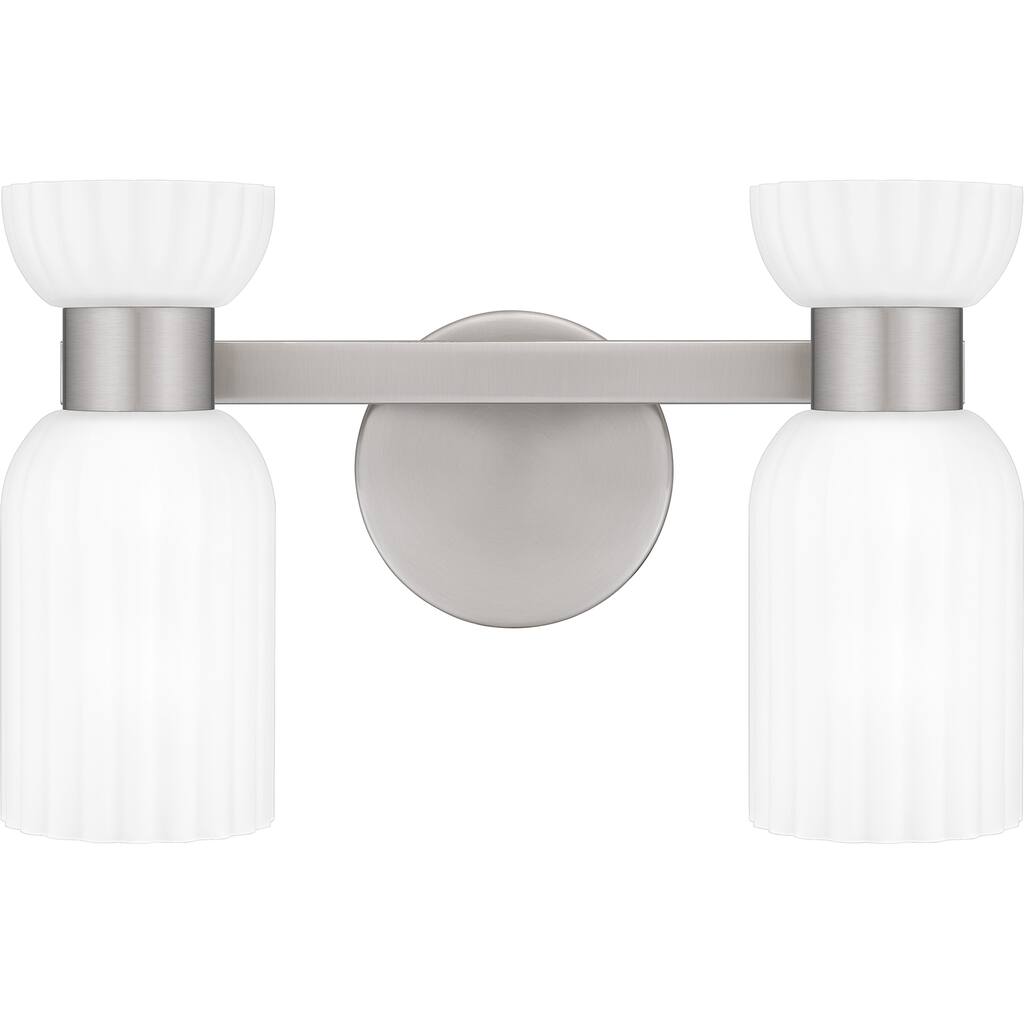 Rembrandt 2-Light Brushed Nickel Vanity Light