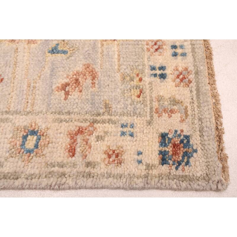 ECARPETGALLERY Hand-knotted Jules Serapi Light Grey Wool Rug - 2'6 x 8'0