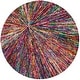 preview thumbnail 14 of 12, SAFAVIEH Nantucket Gonneke Handmade Cotton Area Rug 6' Round - Multi - Round