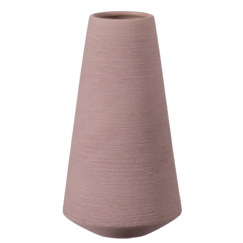 Decorative Ceramic Round Cone Shape Centerpiece Table Vase - Large