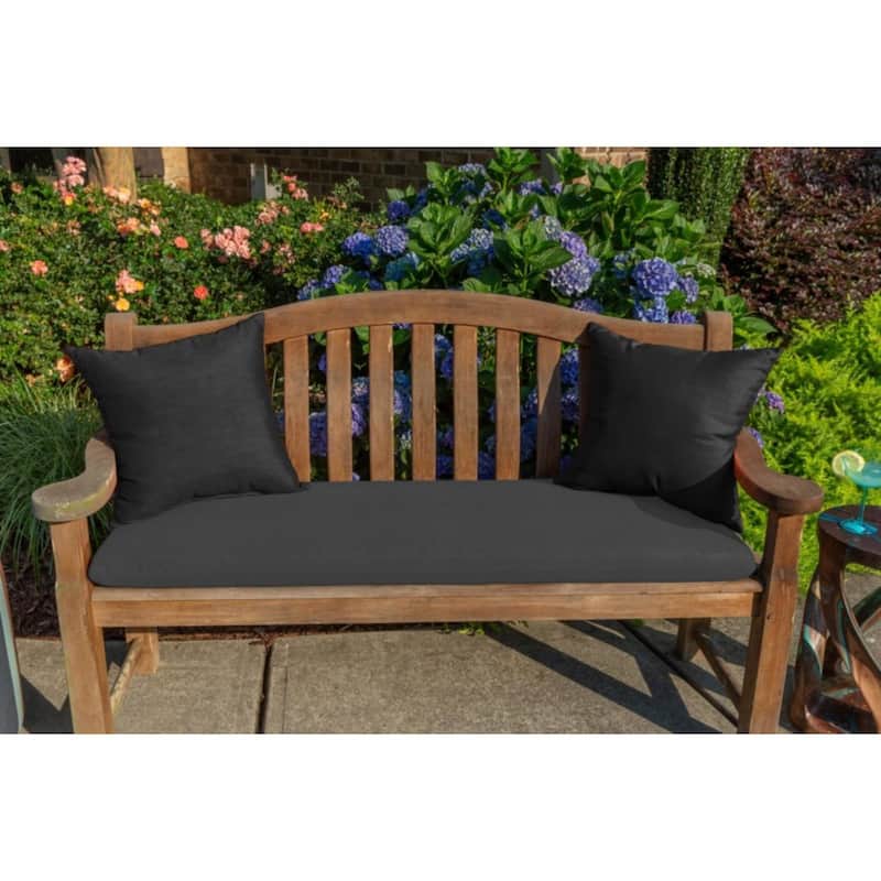 Sunbrella Solid Fabric 1-Piece Indoor/Outdoor Square Throw Pillow, 15"W x 15"L