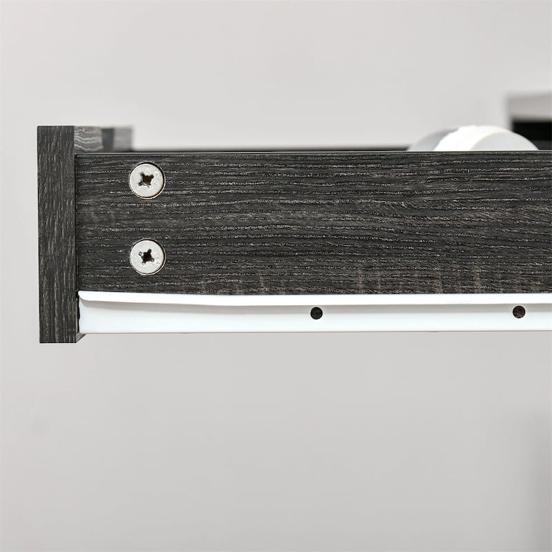 Particleboard Steel Writing Desk with Storage Shelf Drawer