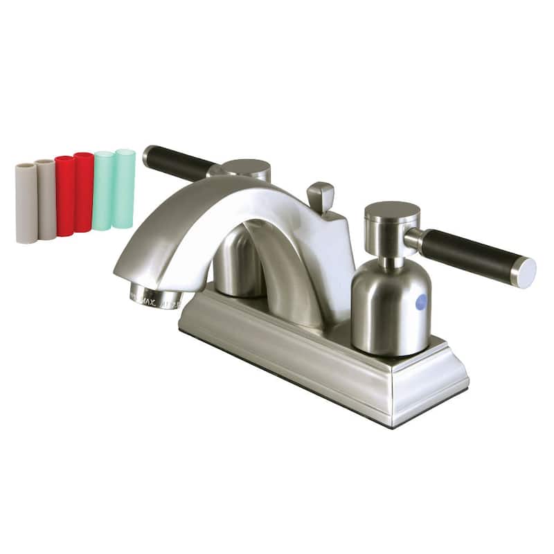 Kingston Brass Kaiser 1.2 GPM Centerset Bathroom Faucet with Pop-Up - Brushed Nickel