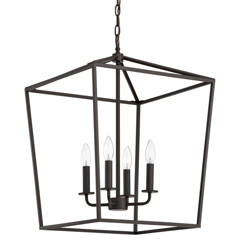 Nuvo Lighting 60/7932 Emma 4 Light 20" Wide Taper Candle Pendant - Dark Bronze