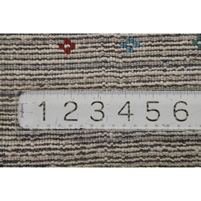 Hand Knotted Oriental 100% Wool Carpet Tribal Tribal Beige & Ivories Gabbeh Area Rug - 9' 10'' X 7' 9''