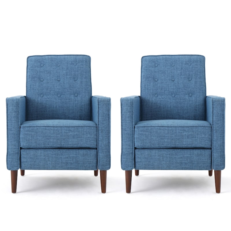 Mervynn Mid-century Tufted Recliners (Set of 2) by Christopher Knight Home