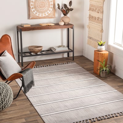 Livabliss Palermo Casual Striped Area Rug