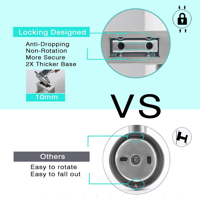Wall-Mounted Double Robe/Towel Hook for Bathroom(2 pieces)