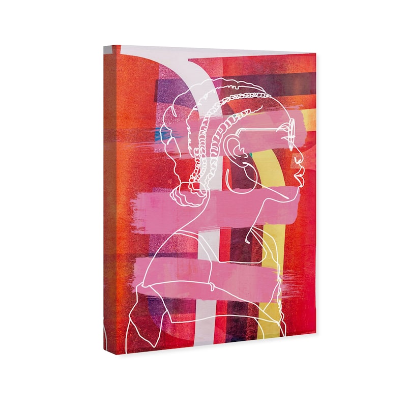 Wynwood Studio People and Portraits In Saturation Red and Modern & Contemporary Wall Art Canvas Print