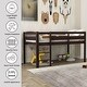 preview thumbnail 17 of 19, Kid Friendly Twin Size Low Loft Bed with Ladder