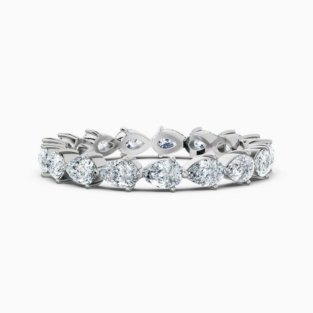 Auriya 14k Gold Pear East-West Lab Grown Diamond Eternity Band 1.70 - 6.75 ct. tw. (F-G, VS)