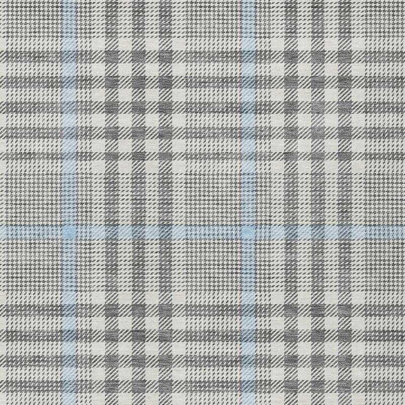 HomeRoots Plaid Transitional Rectangle Outdoor Rug