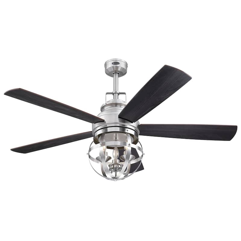 Westinghouse Stella Mira 52-Inch Indoor Ceiling Fan with LED Light Kit - Brushed Nickel