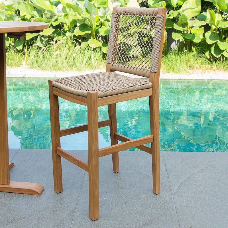 Cambridge Casual Paxton Teak 3-piece Bar-height Bistro Set