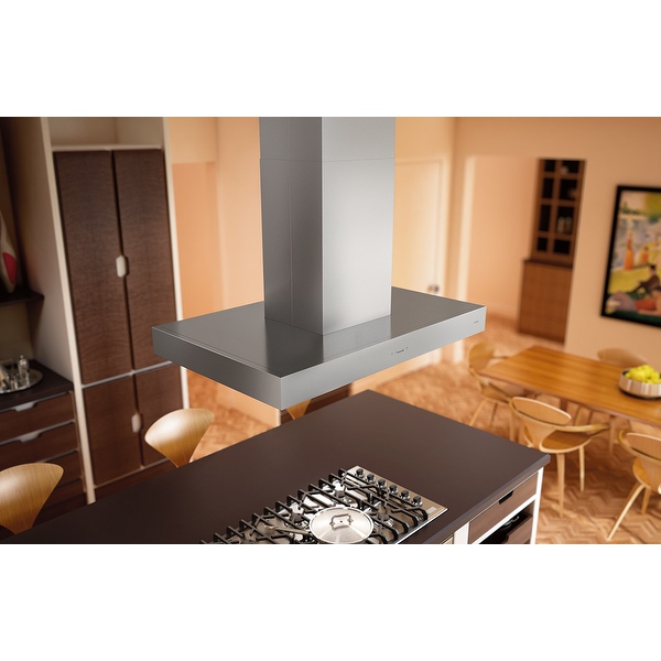 Zephyr ZRM E36D 200 600 CFM 36 Wide Island Range Hood from the Roma Stainless Steel