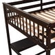 preview thumbnail 13 of 14, Full Size Loft Bed with Storage Shelves and Under-bed Desk, Black