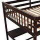preview thumbnail 13 of 14, Industrial Modern Full Size Loft Bed with Storage Shelves and Under-bed Desk, Sturdy Construction & Safety Guaranteed, Black