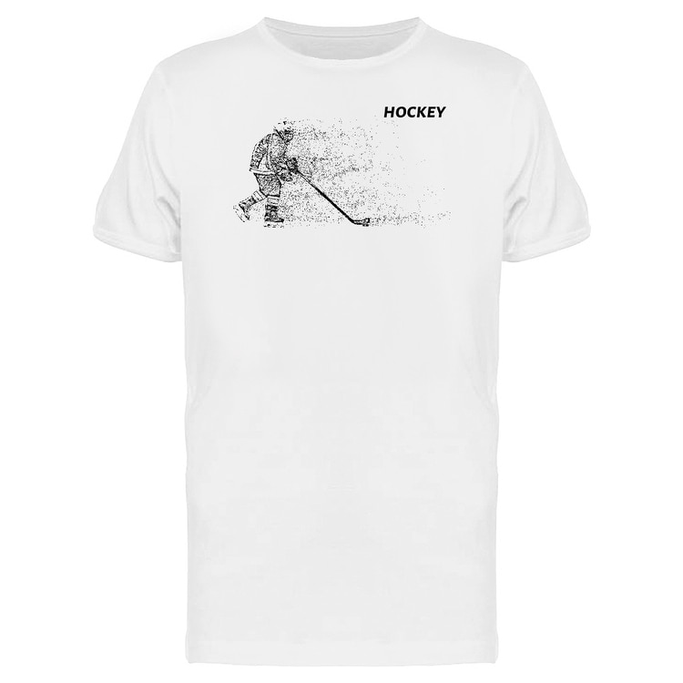 Hockey Player Made Of Dots Tee Men's -Image by Shutterstock