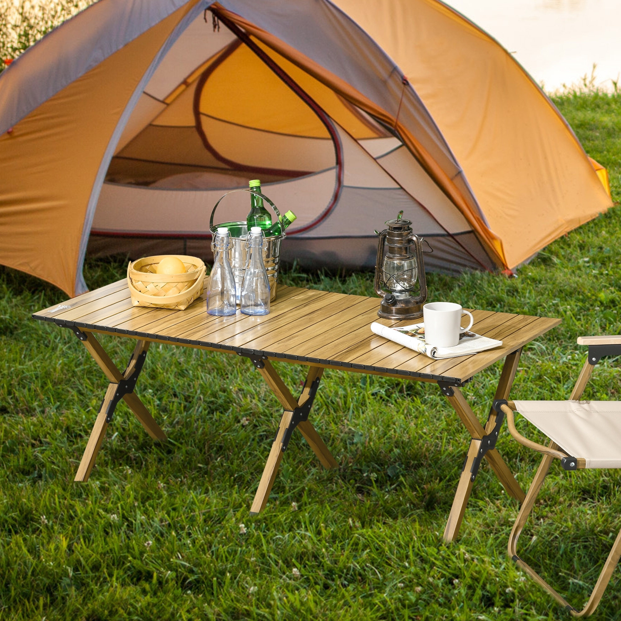 4 ft online aluminum folding table