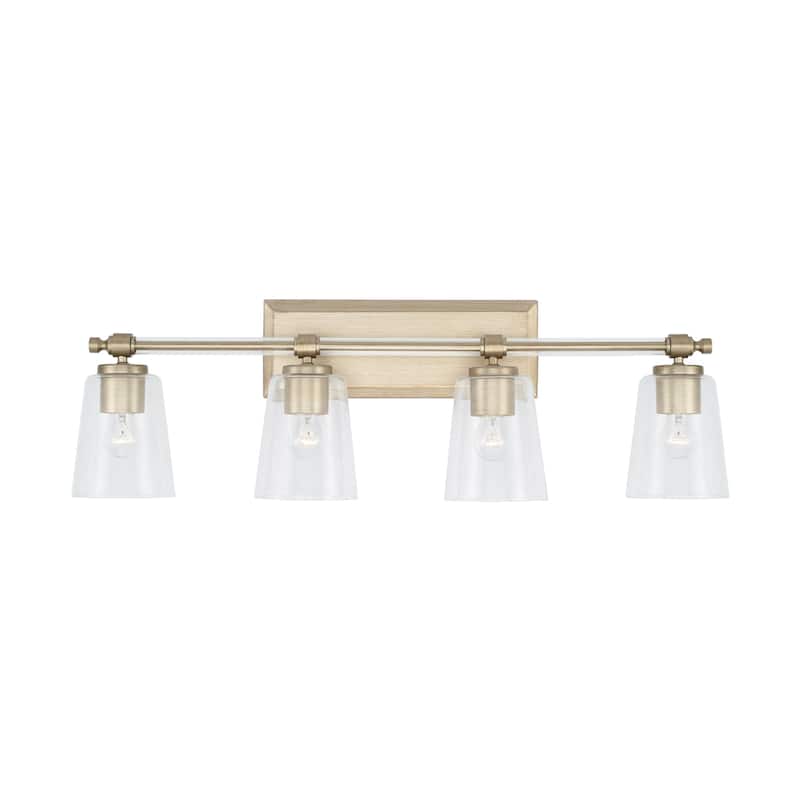Breigh 4-light Brushed Champagne Bath/ Vanity Fixture