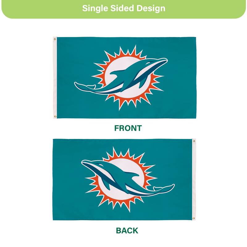 Jacksonville Jaguars Single Sided Flag w/ 2 Grommets, 3'x5'