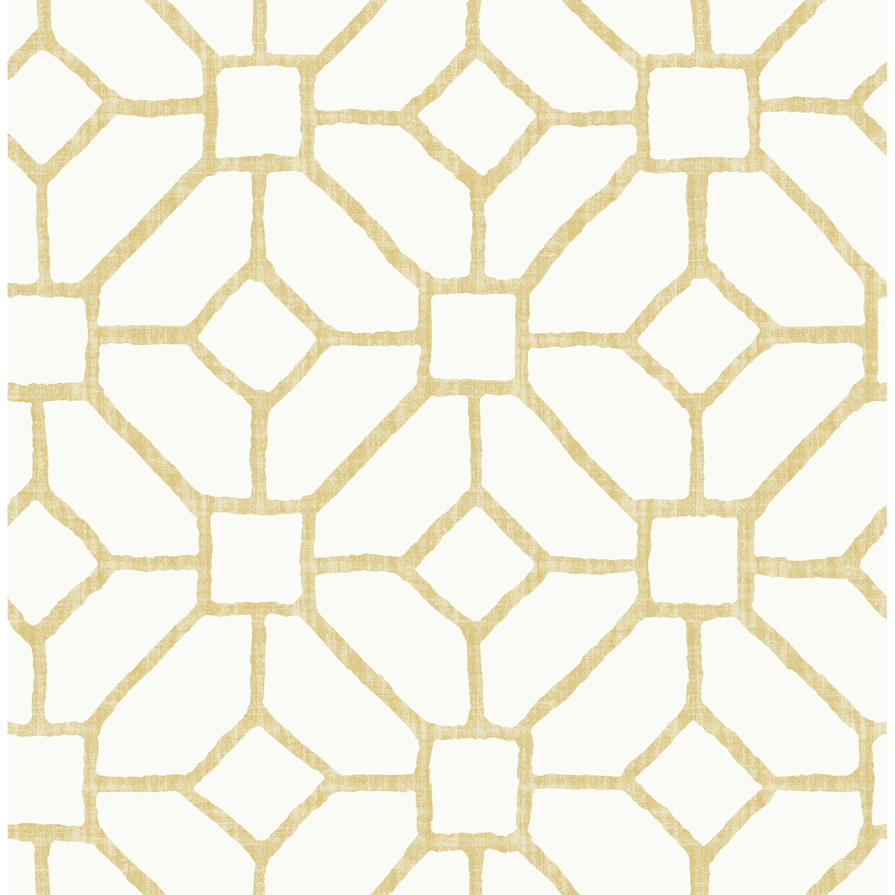 A-Street Prints Addis Gold Trellis Wallpaper