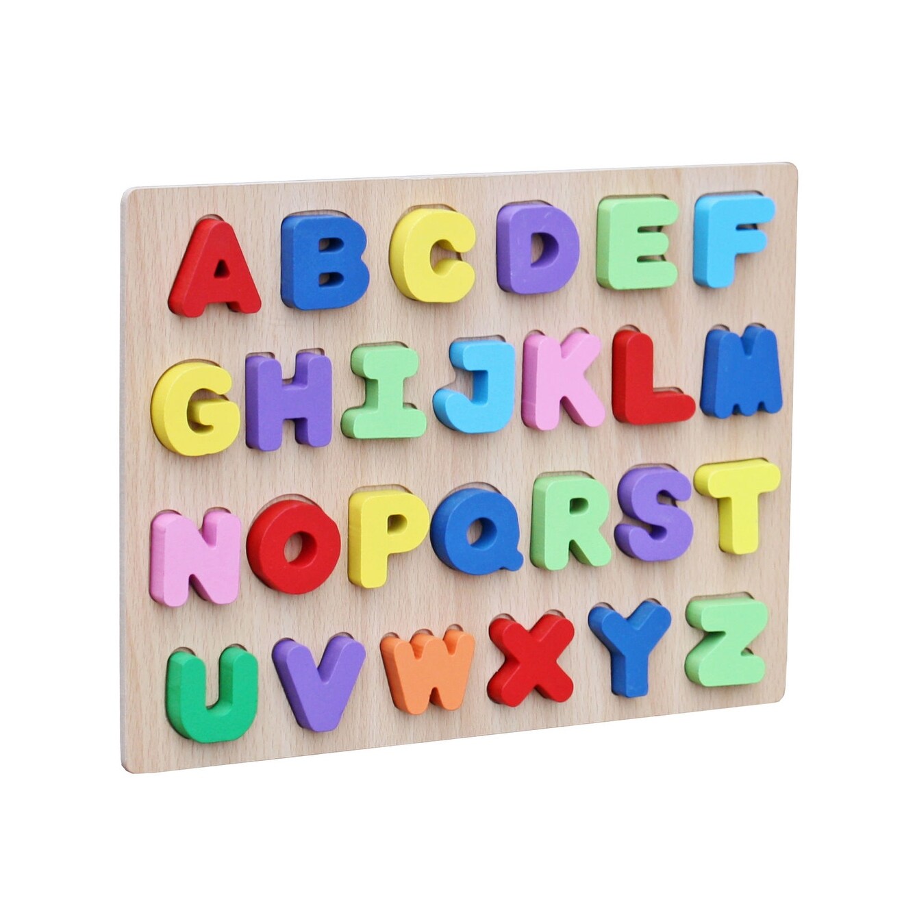 wooden alphabet peg puzzle