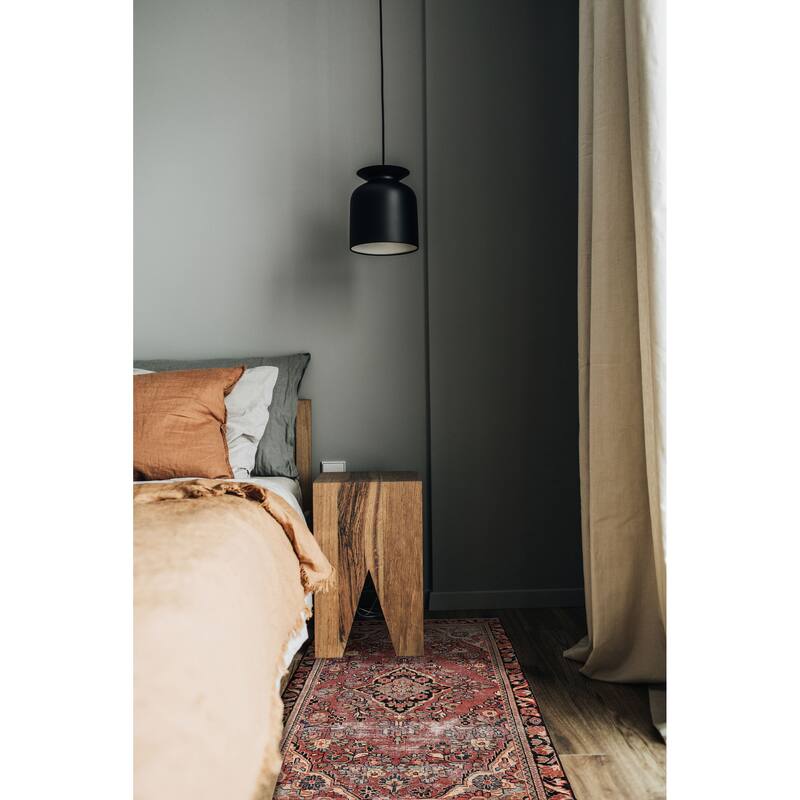 ECARPETGALLERY Hand-knotted Antalya Vintage Red Wool Rug - 3'8 x 6'9