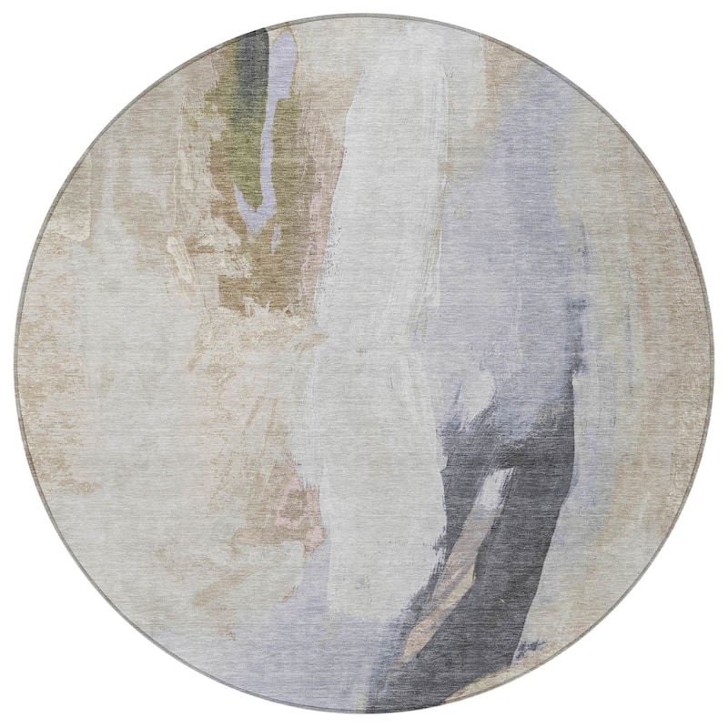 HomeRoots Abstract Transitional Rectangle Outdoor Rug