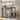 Furniture of America Nassel 3-Piece Brown Wood Counter Height Dining Table Set with Tufted Seat