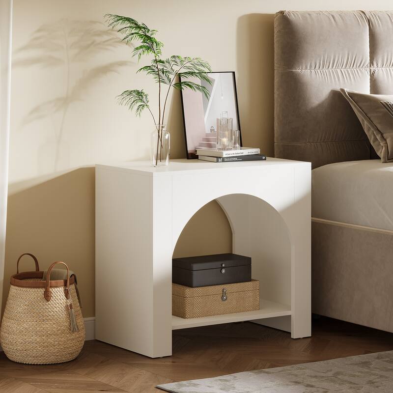 Farmhouse Night Stand Bedside Table for Bedroom Home Living Room