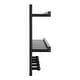 preview thumbnail 13 of 17, Danya B. 2-Tier Wall Shelf with 5 Hanging Hooks - Entryway or Bathroom
