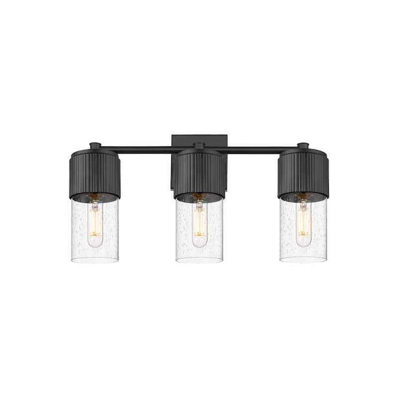 Innovations Lighting 428-3W-10-21 Bolivar Vanity Bolivar 3 Light 21" - Matte Black / Seedy