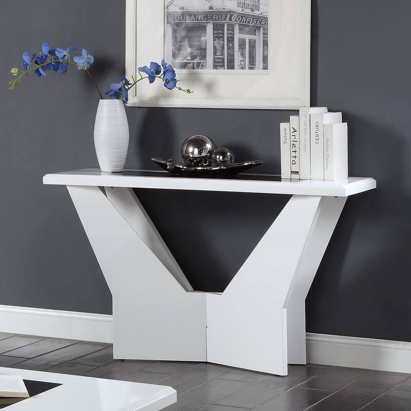 Ameena Contemporary Glass Top 3-Piece Coffee Table Set by Furniture of America