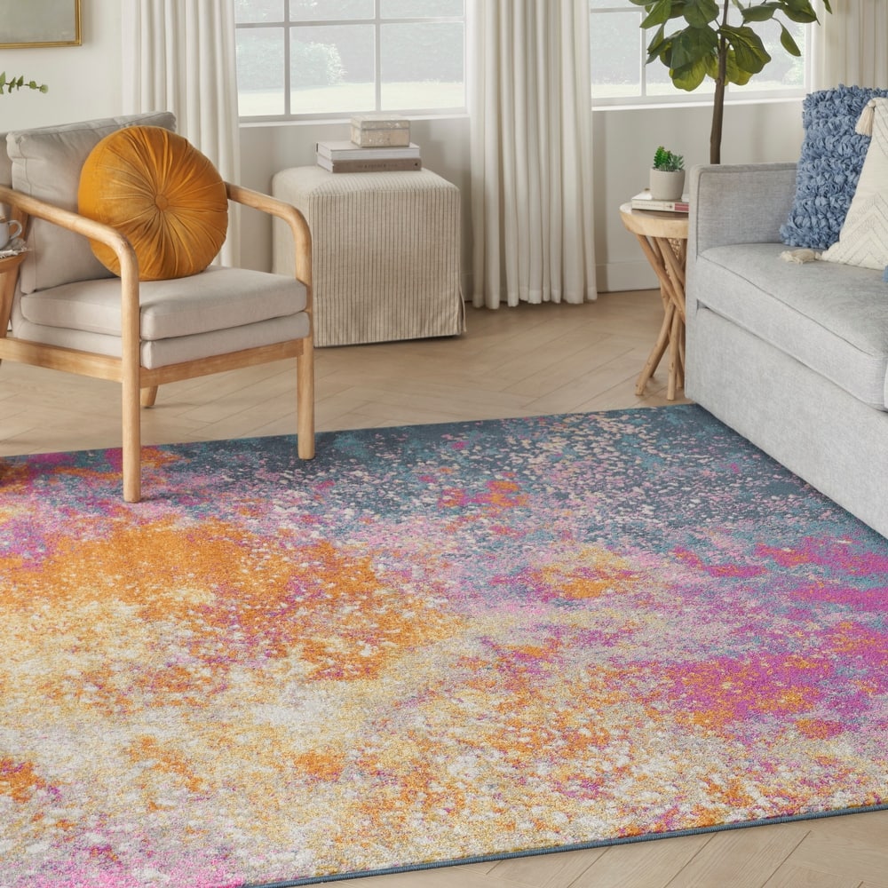 Nourison Passion Colorful Modern Abstract Area Rug
