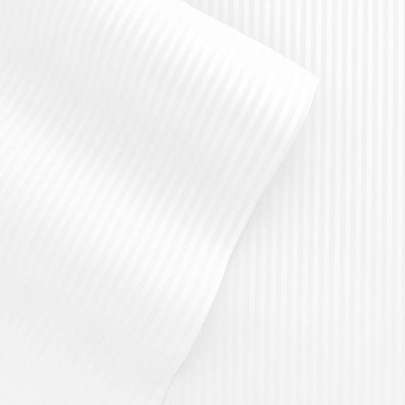 Becky Cameron Luxury Ultra Soft Striped Microfiber Bed Sheet Set - Full - White